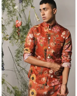 Red Roma Kurta & Pajama