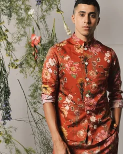 Red Roma Kurta & Pajama