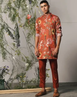 Red Roma Kurta & Pajama