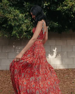 Red Sasha Lehenga
