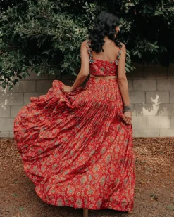 Red Sasha Lehenga