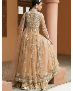 Regal Gold Hued Angrakha Set