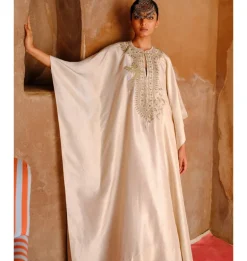 Rehayshi Ivory Kaftan Set