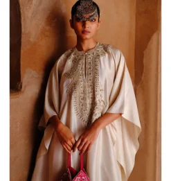 Rehayshi Ivory Kaftan Set