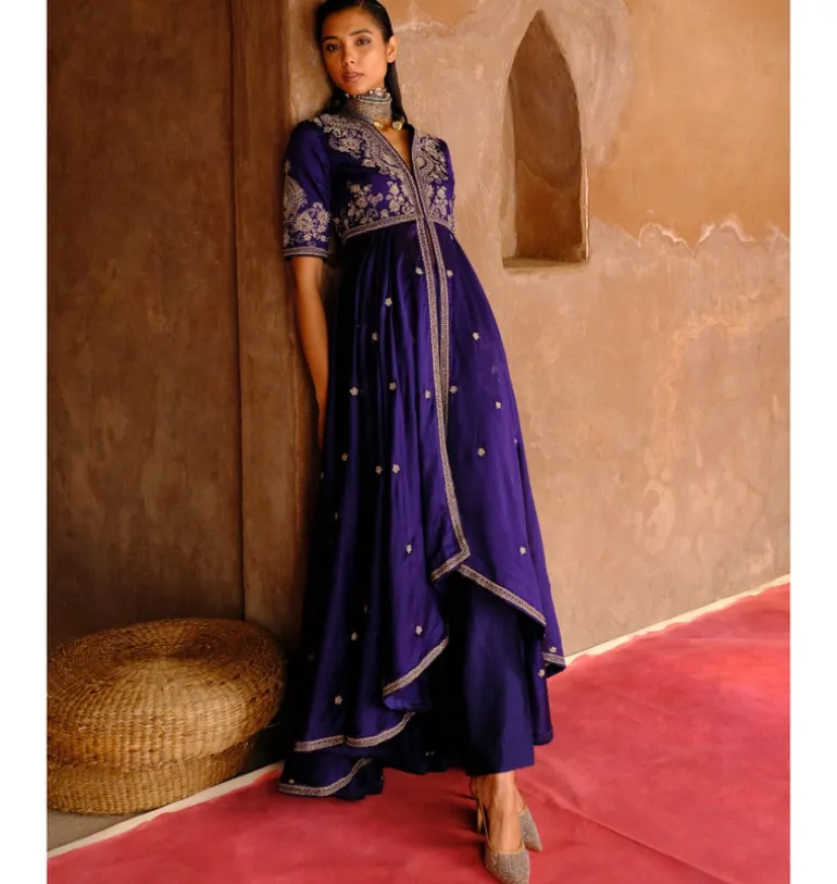Reinas Anarkali Drape Set