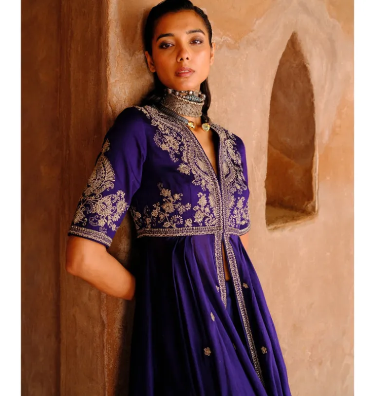 Reinas Anarkali Drape Set