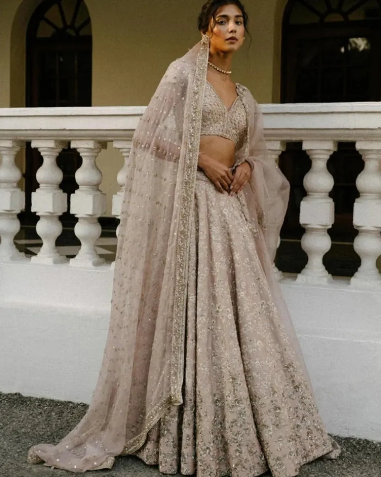 Resham & Dabka Work Lehenga