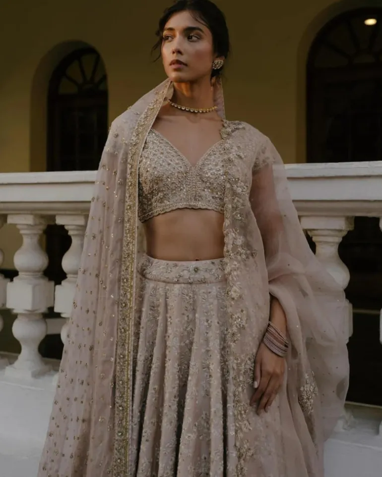 Resham & Dabka Work Lehenga