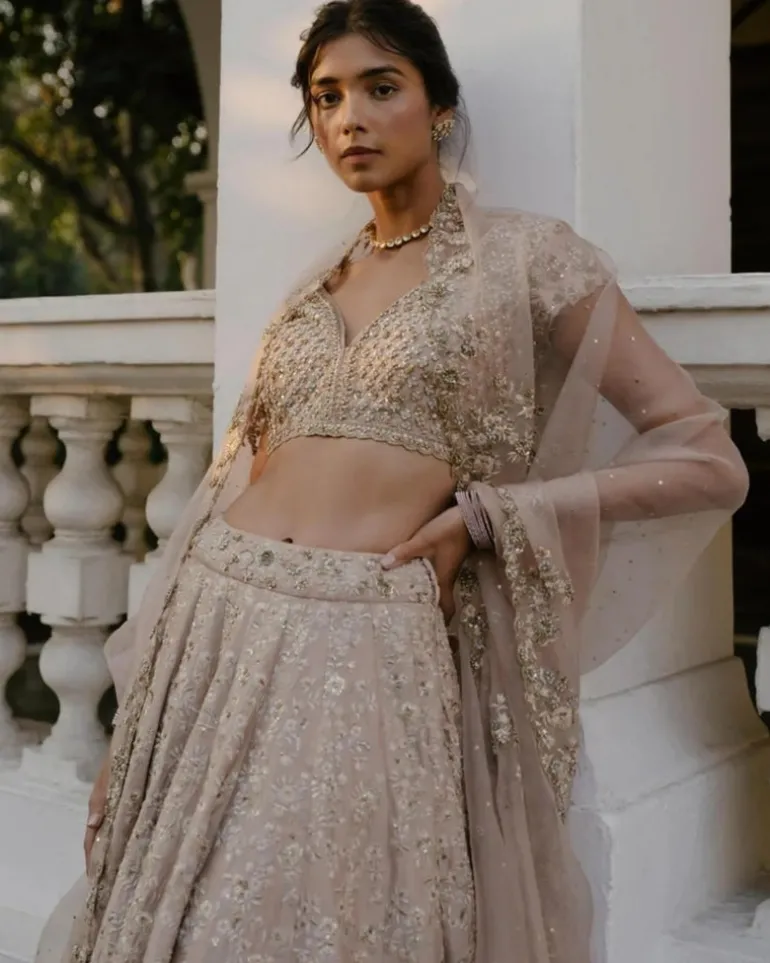 Resham & Dabka Work Lehenga