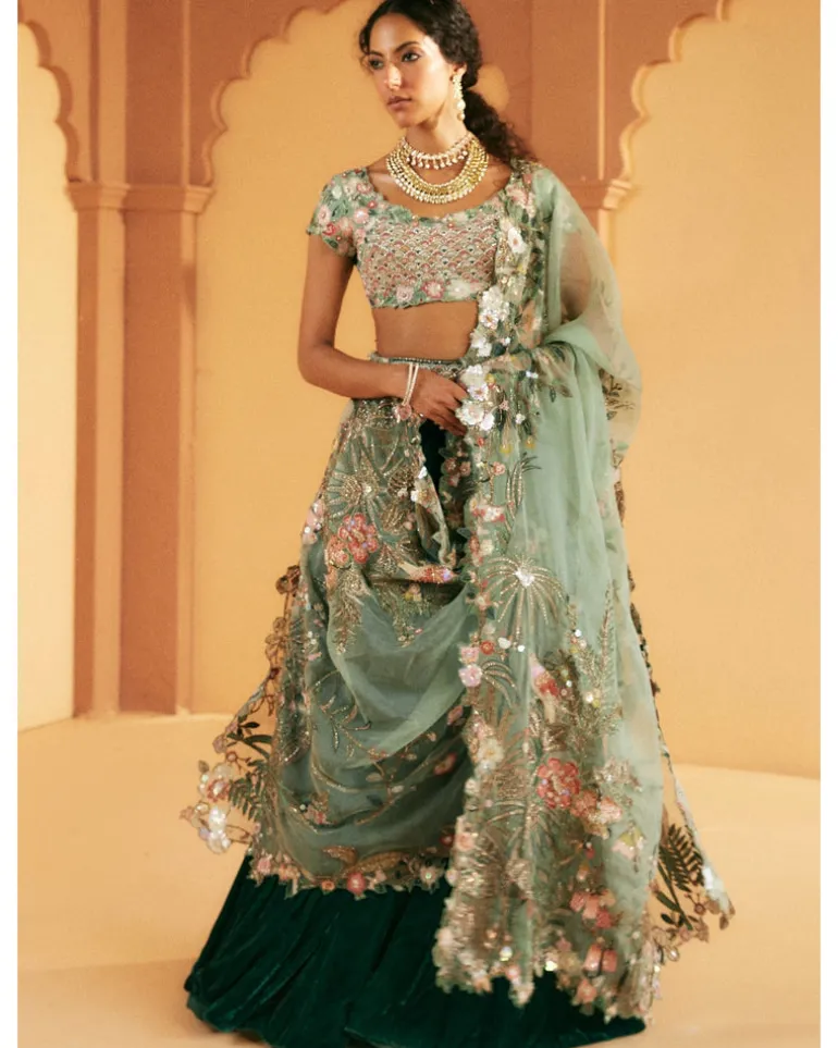 Resplendent Floral Lehenga Set