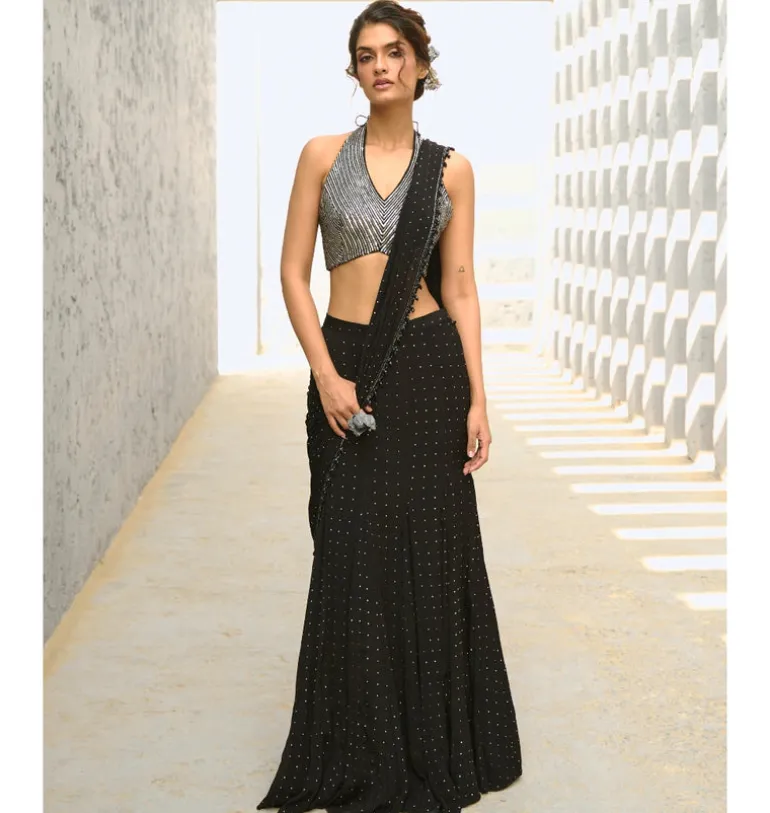 Reva Pre-Drape Sari Set