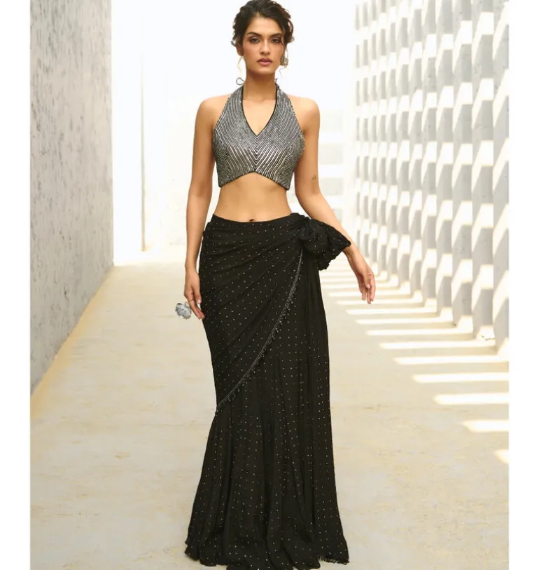 Reva Pre-Drape Sari Set