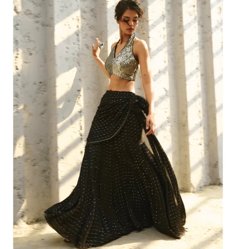 Reva Pre-Drape Sari Set
