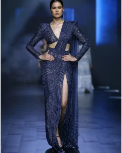 Reverie Slit Sari Set