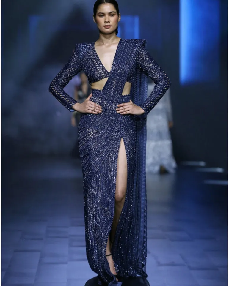 Reverie Slit Sari Set