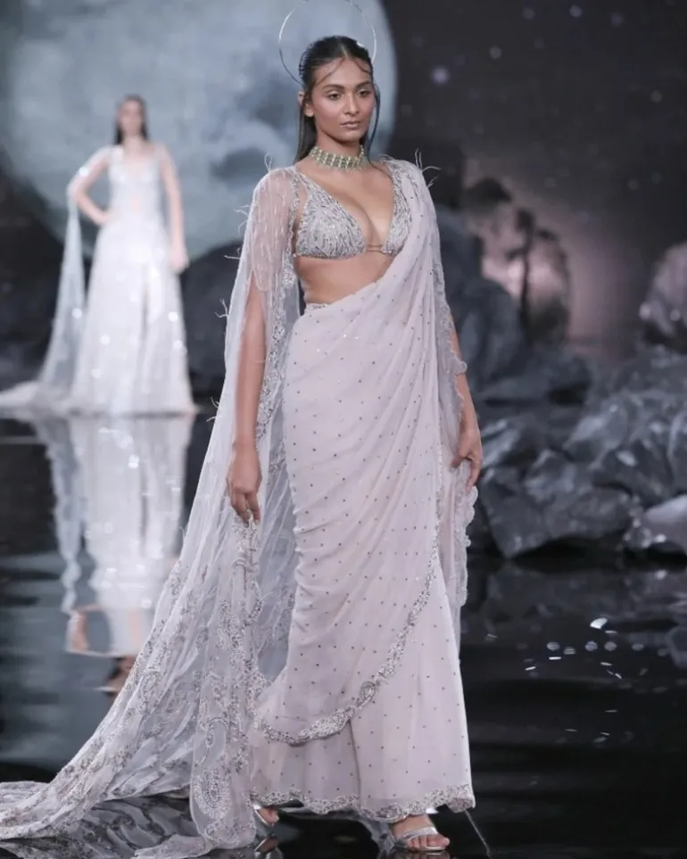 Rhea Chiffon Sari Set