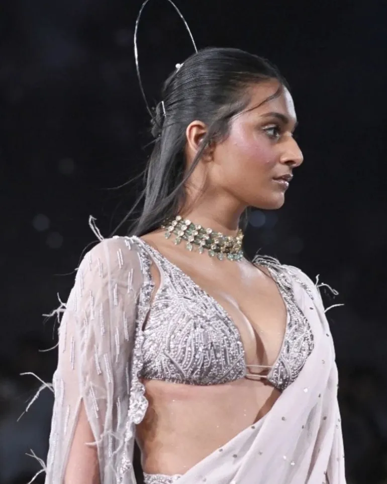 Rhea Chiffon Sari Set