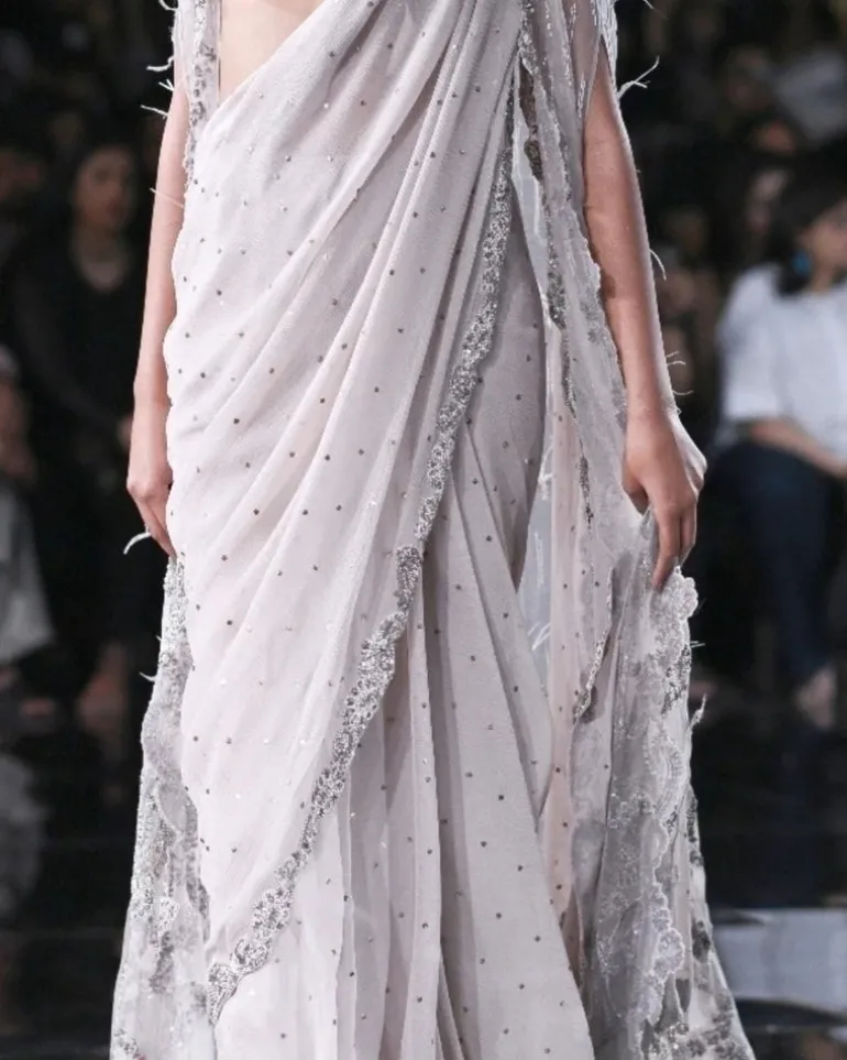 Rhea Chiffon Sari Set