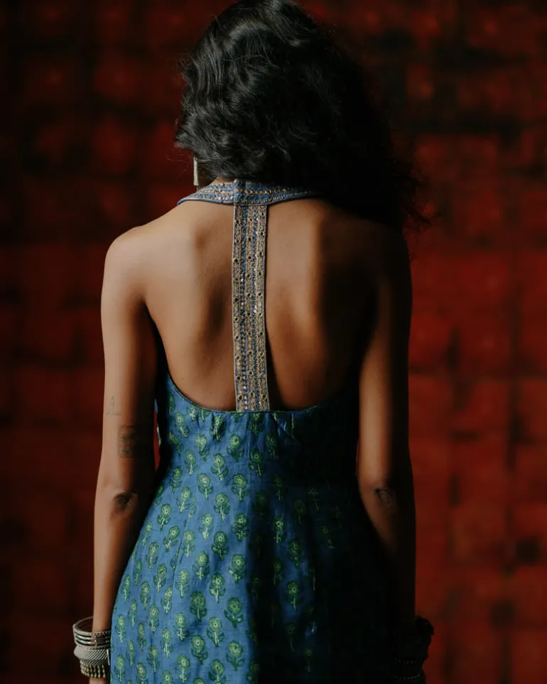 Rima Indigo Sharara Set