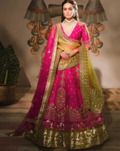 Rose Falooda Lehenga Set