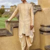 Rose Gold Embroidered Sherwani Set