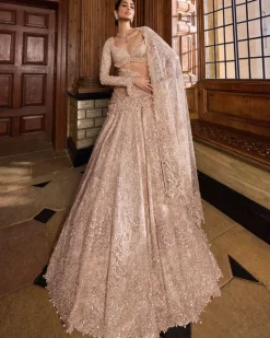Rose Gold Lehenga Set