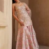 Rose Pink Strappy Sharara Set