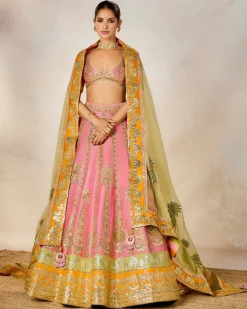 Rose Thandai Lehenga Set