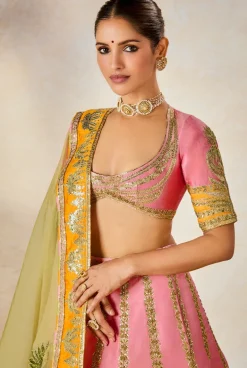 Rose Thandai Lehenga Set