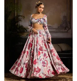 Rosy Cascade Lehenga Set