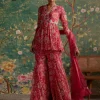 Royal Fuchsia Print Awespiring Gharara Set