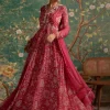 Royal Fuchsia Print Flair Anarkali Set