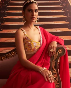 Ruby Sari Set