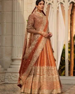 Rust Aster Lehenga Set