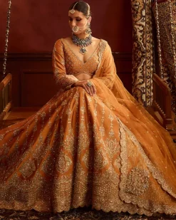 Rust Konkona Lehenga Set