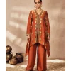 Rust Traveler's Palm Tunic Set
