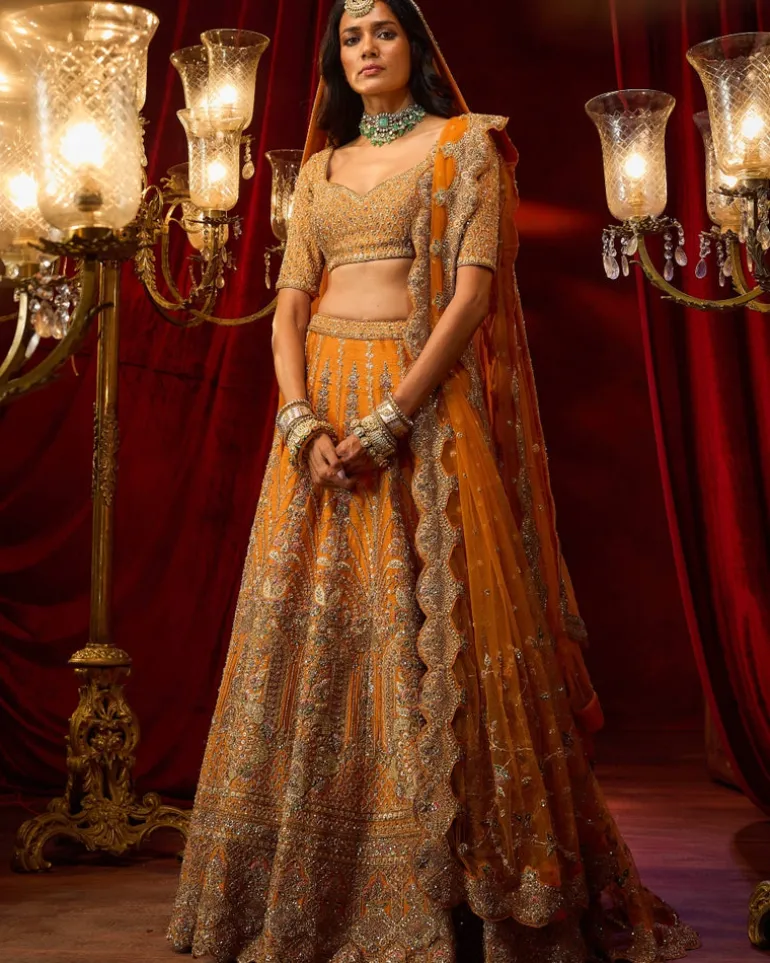Rust Vivah Lehnga Set