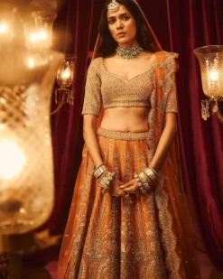 Rust Vivah Lehnga Set