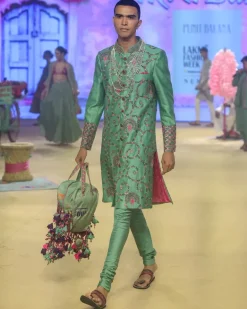 Sage Green Achkan Set