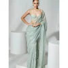 Sage Green Handloom Sari Set
