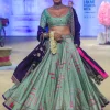 Sage Green Johari Heritage Lehenga Set
