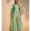 Sage Reverie Corset Cape & Pant Set