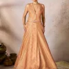 Salmon Trinkets Lehenga Set