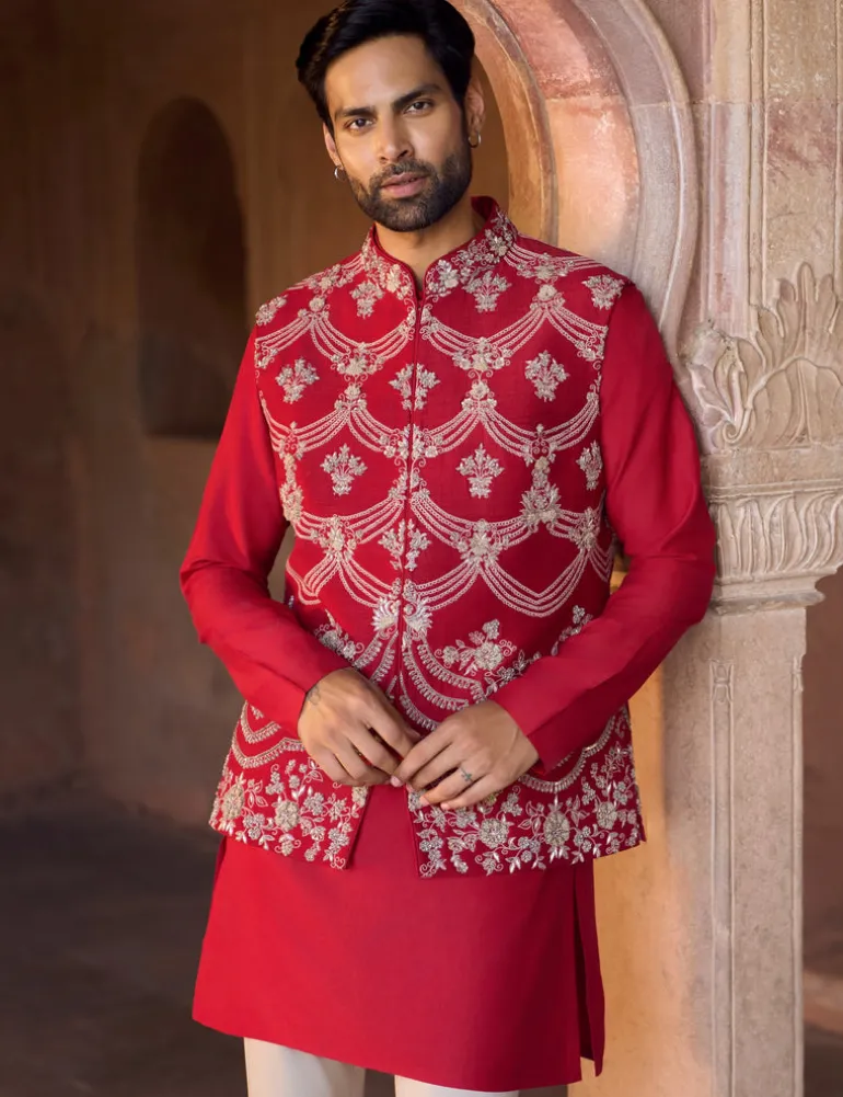 Samar Nehru Jacket Set
