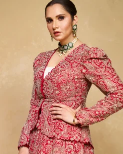 Sania Mirza in Naavah Jacket Set