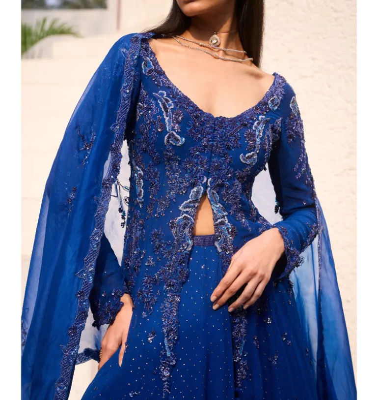 Saphielle Kalidaar Kurta & Lehenga Set