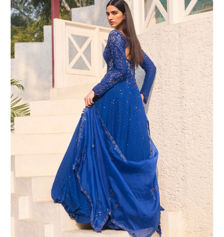 Saphielle Kalidaar Kurta & Lehenga Set
