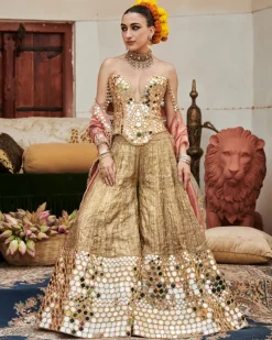 Savrna Aayna Sharara Set