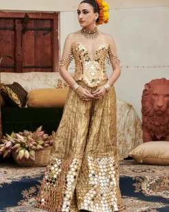 Savrna Aayna Sharara Set