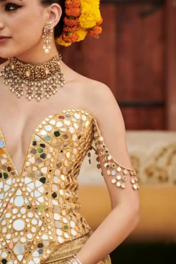 Savrna Aayna Sharara Set
